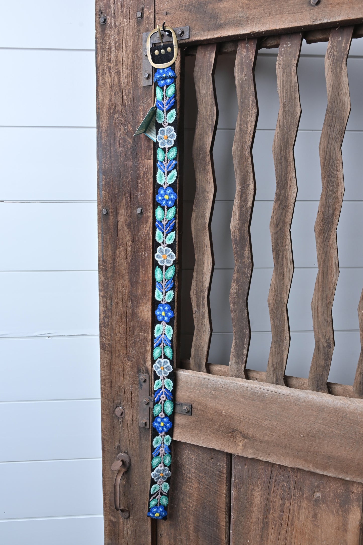 Karma Living Black & Floral belt - M