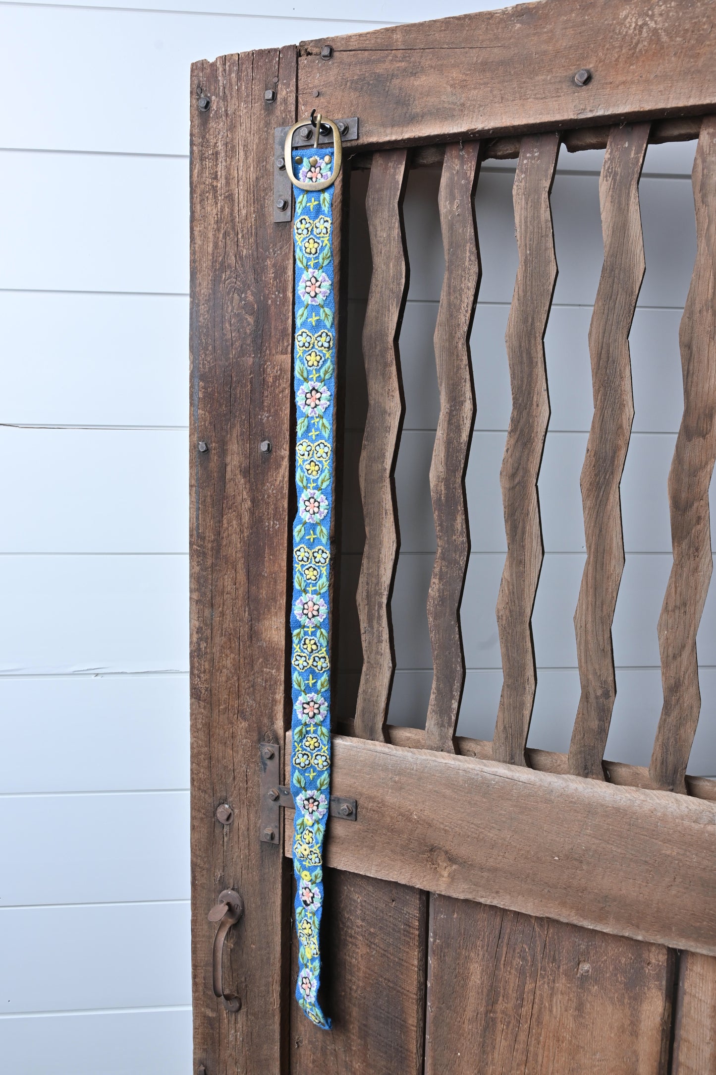 Karma Living Blue & Floral belt - M