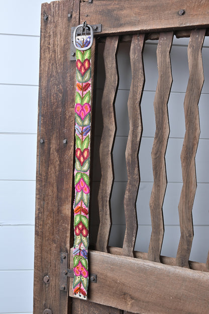 Karma Living Creme & Floral belt - S