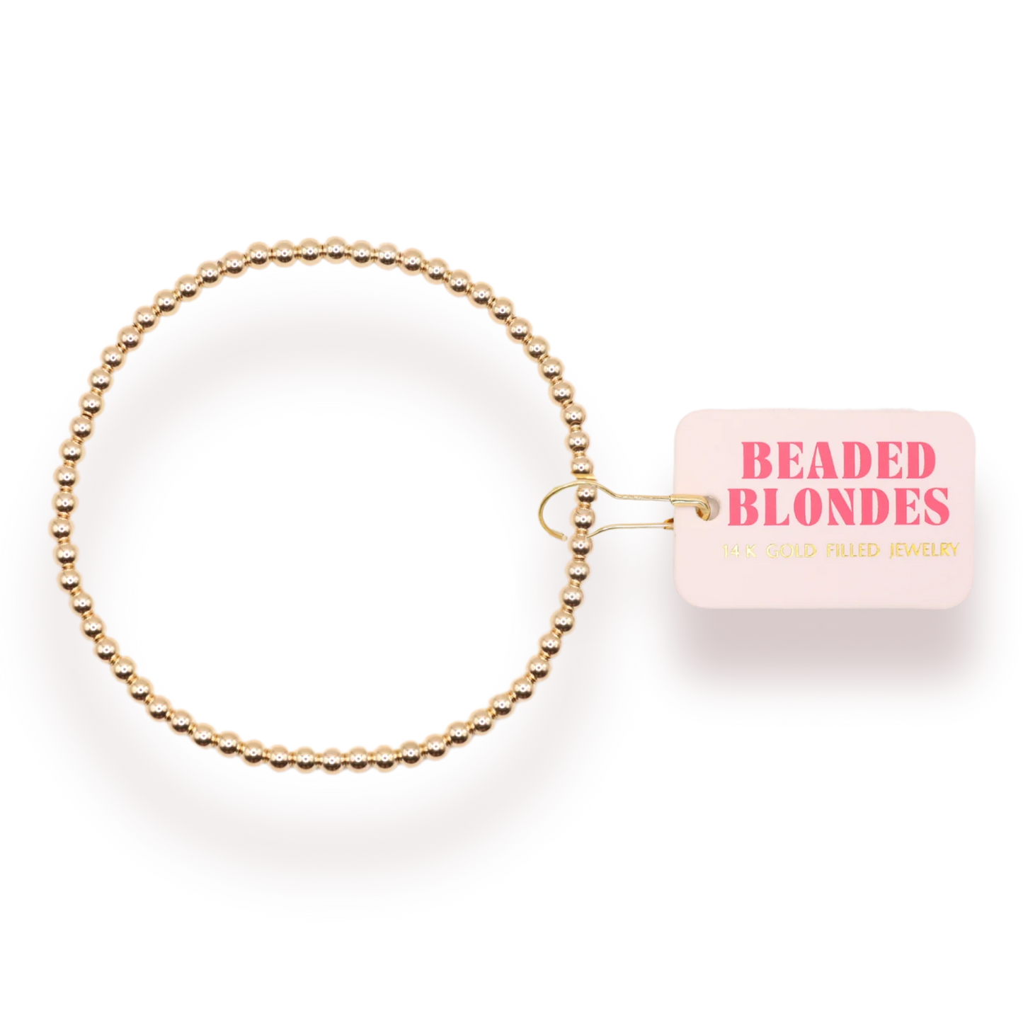 3MM Gold Beaded Bracelet