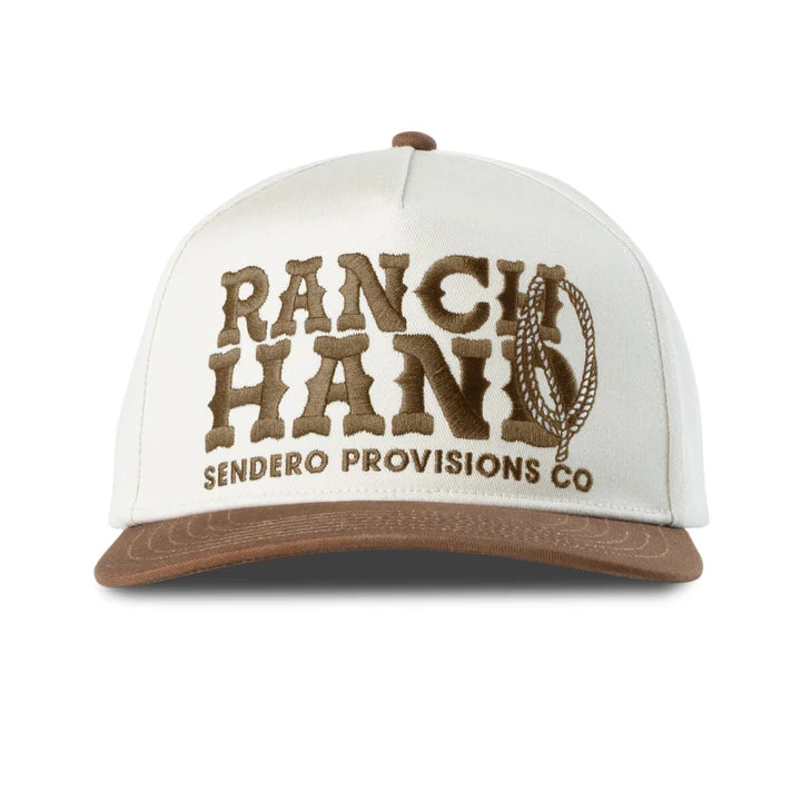 Sendero Ranch Hand Hat – Cream/Brown