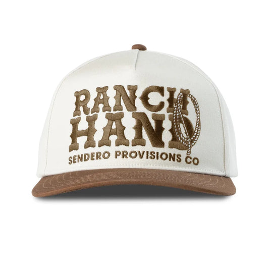 Sendero Ranch Hand Hat – Cream/Brown