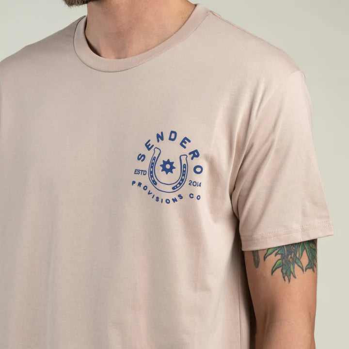 Sendero Provision Company No Luck Sand T-Shirt – "Luck's Got Nothing to Do With It" Graphic Tee