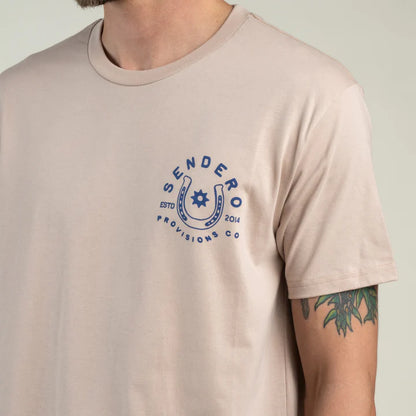 Sendero Provision Company No Luck Sand T-Shirt – "Luck's Got Nothing to Do With It" Graphic Tee