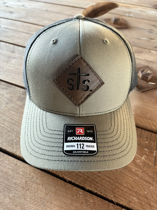 STS Green/Black Cap - Diamond Leather Patch