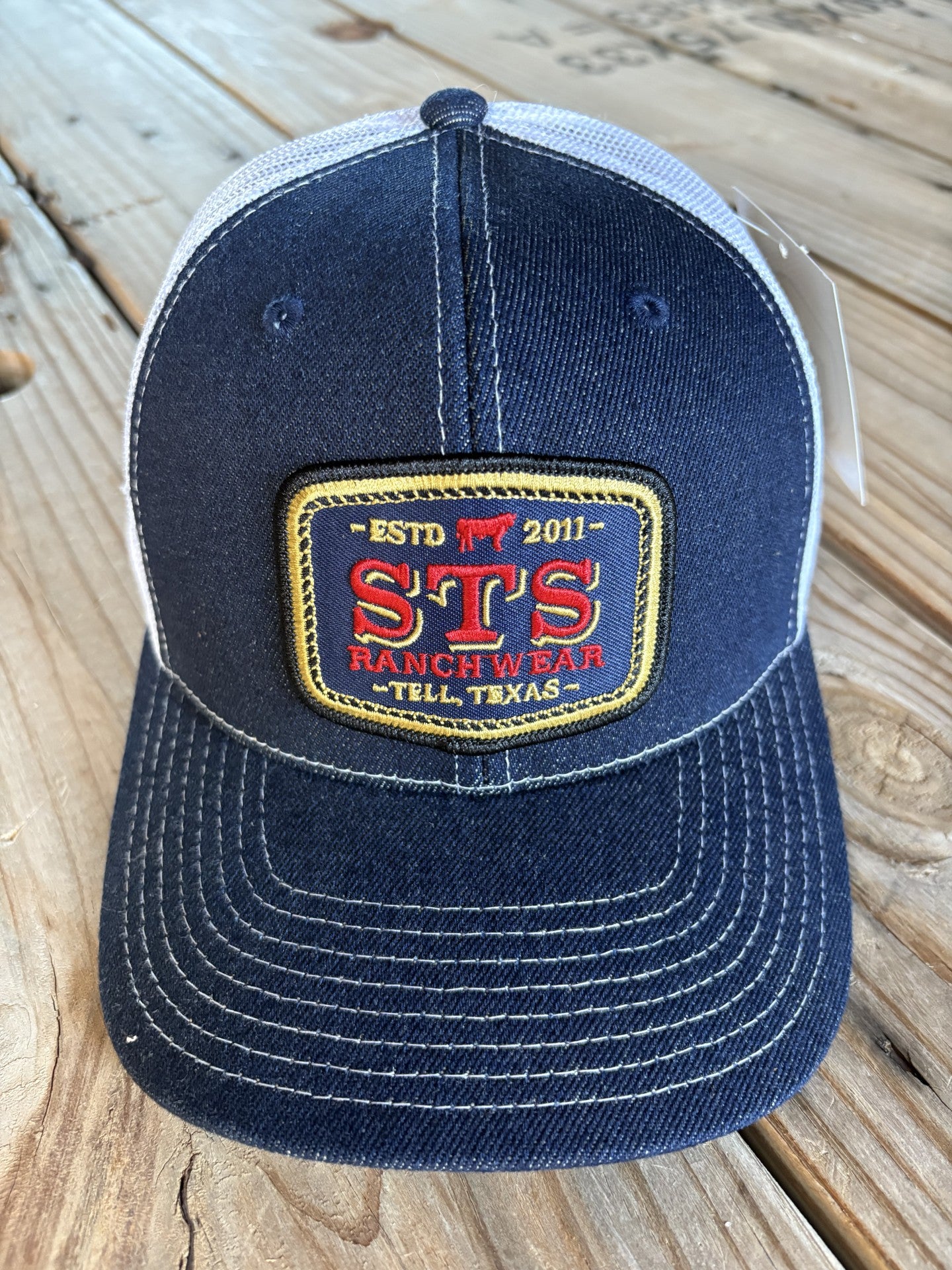 STS Navy/White - Blue/Red/Gold Patch