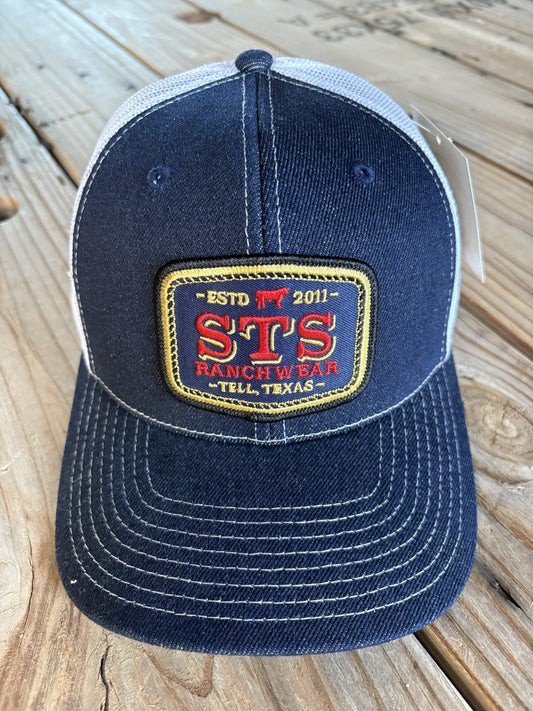STS Navy/White - Blue/Red/Gold Patch