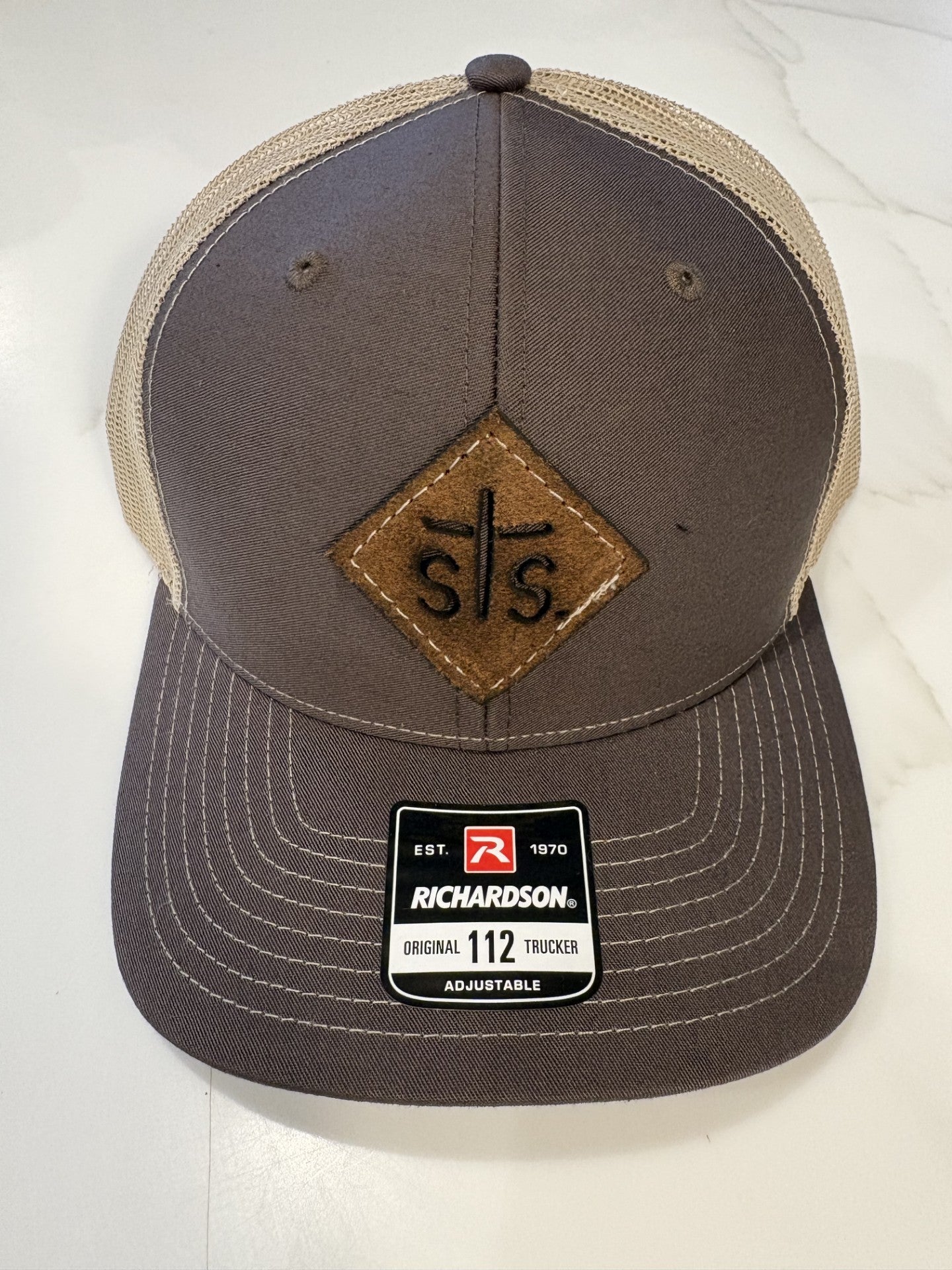 STS Brown/Khaki Cap - Diamond Leather Patch