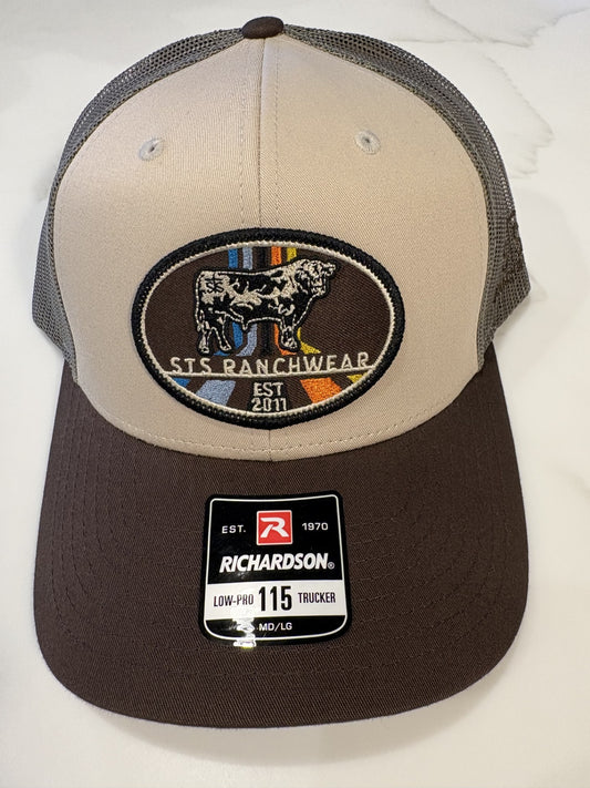 STS Tan/Loden/Brown Mesh Cap - Oval Patch