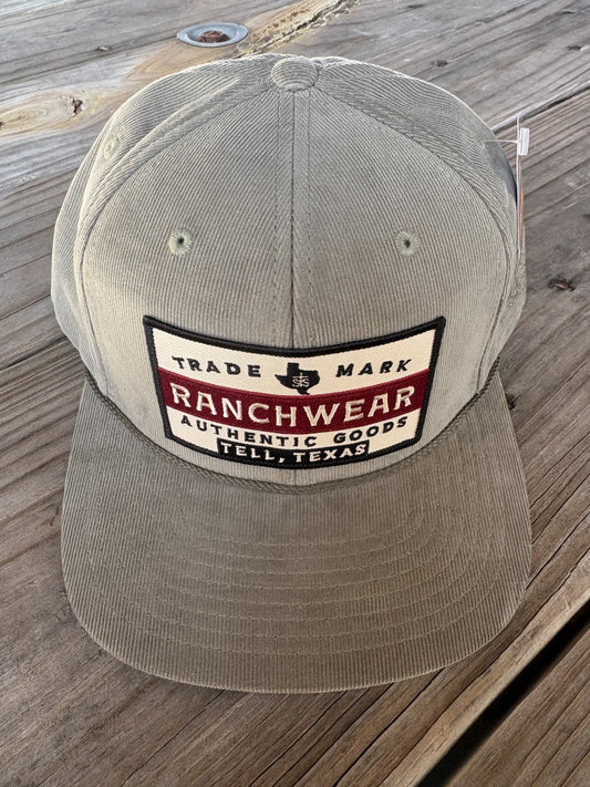 STS Solid Sage Corduroy Cap - TMRAG Patch