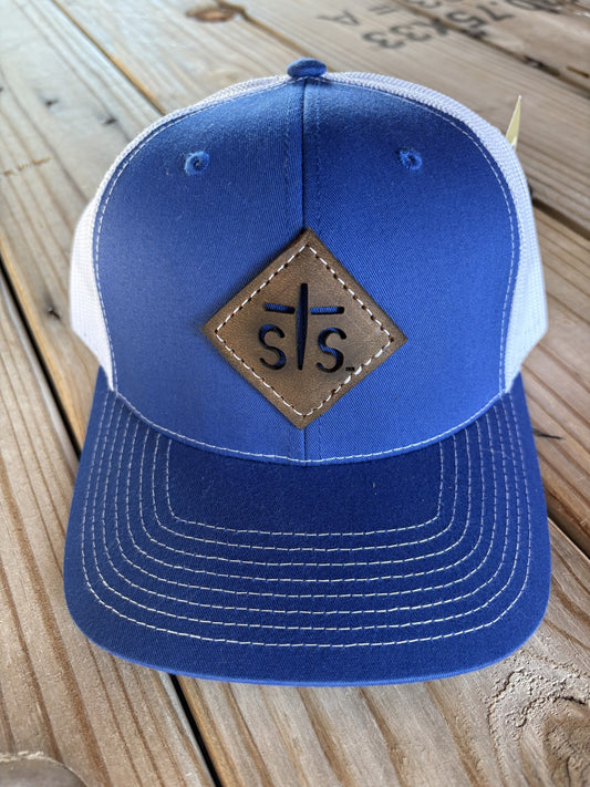 STS Royal/White - Diamond Leather