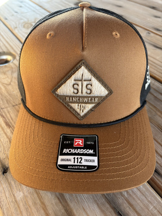 STS Ranchwear Cap with Rope - Caramel/Black