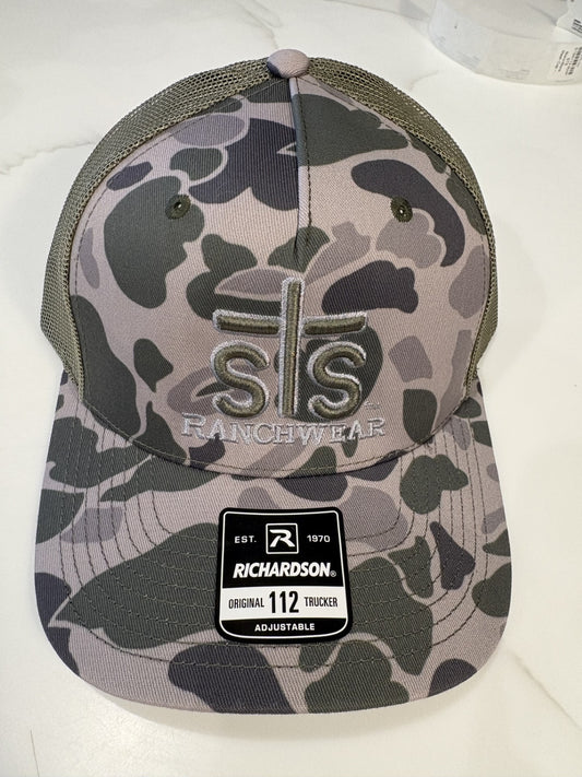 STS Marsh Duck Camo/Loden Cap - Embroidery