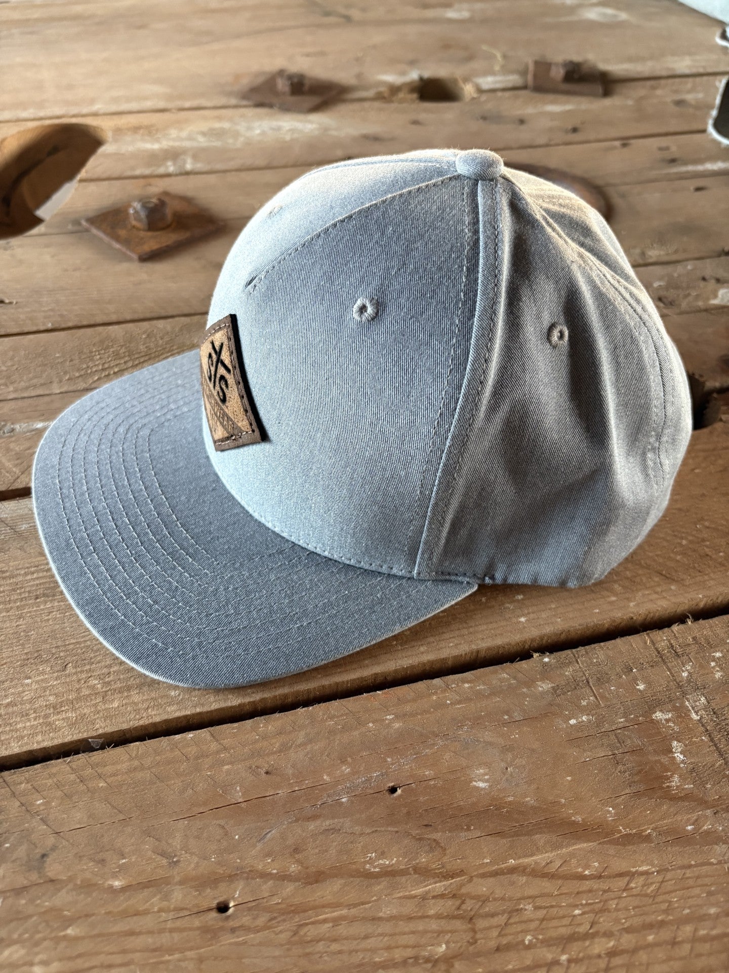 STS Solid Gray Cap - Diamond Patch