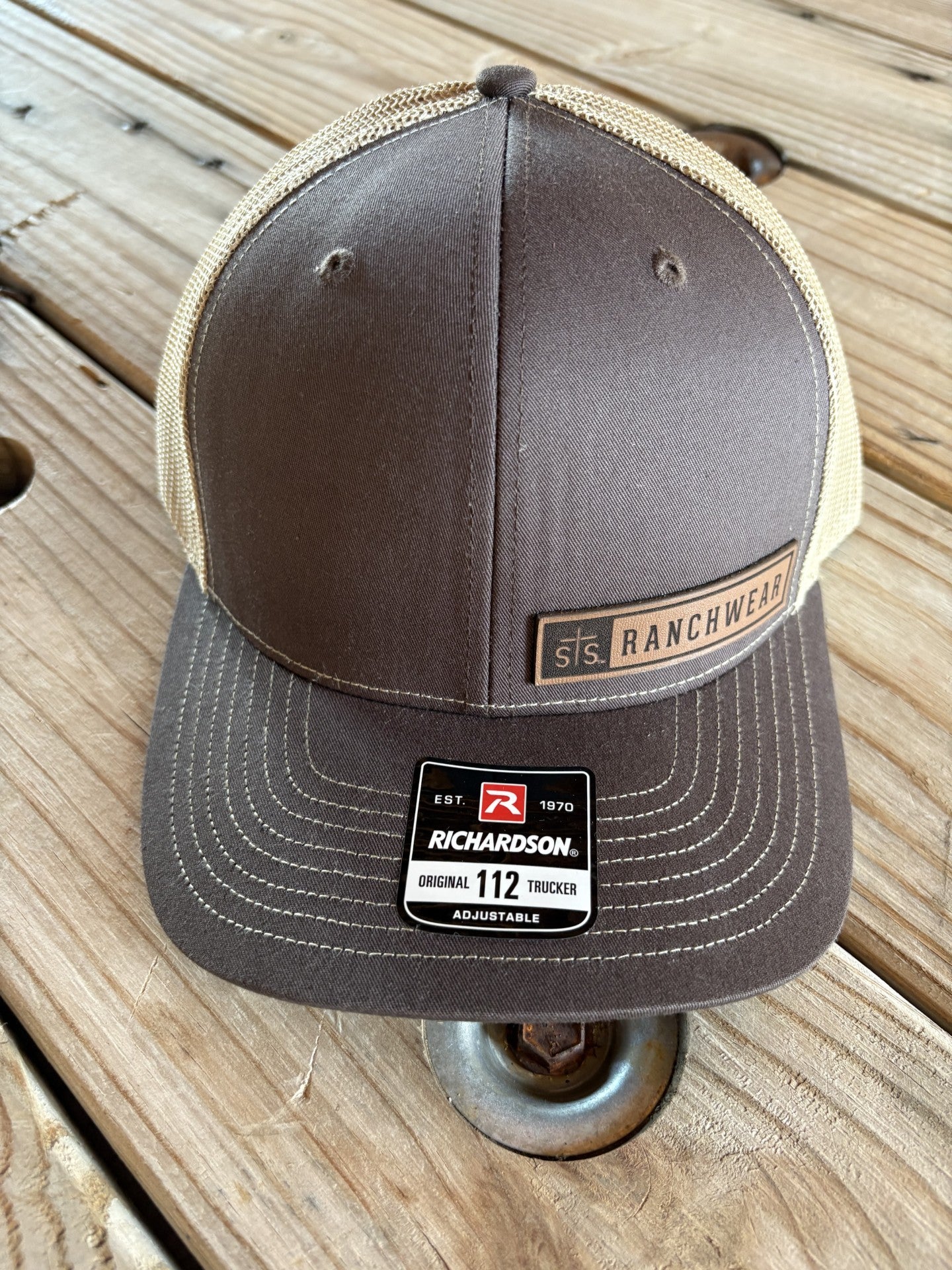 STS Brown/Tan - Rectangle Leather Patch