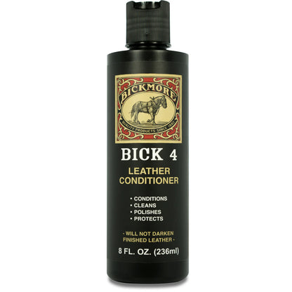Bickmore Bick 4 leather conditioner bottle on a white background