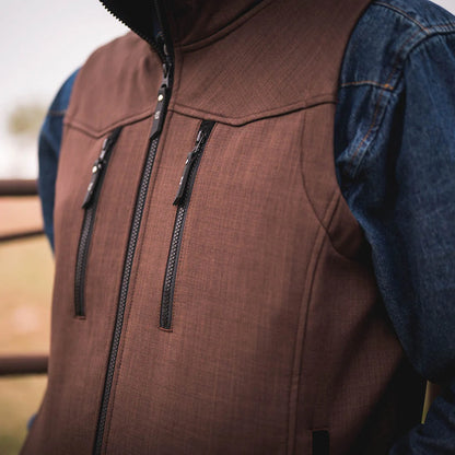 Men's Slack Brown Vest