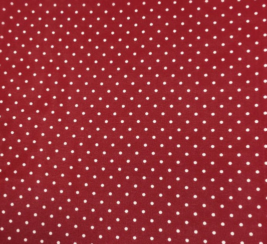 20" Cowboy Red Polka Dot Silk Scarf