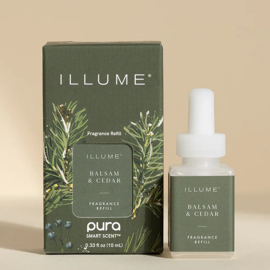 Illume Pura Smart Vial product with packaging on a white background