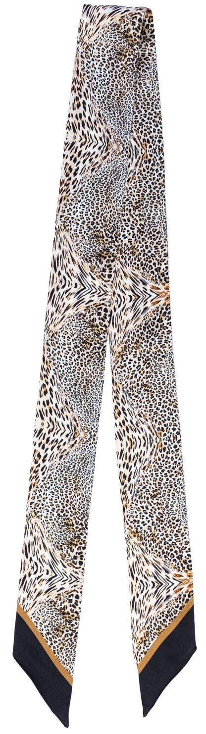 Twilly Silk Charmeuse #5 Leopard Scarf