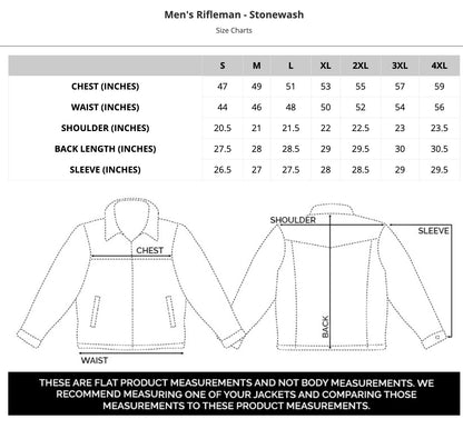 MENS RIFLEMAN STONEWASH
