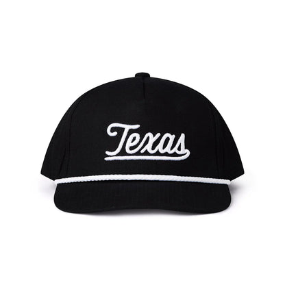 Texas Script Cap- Black