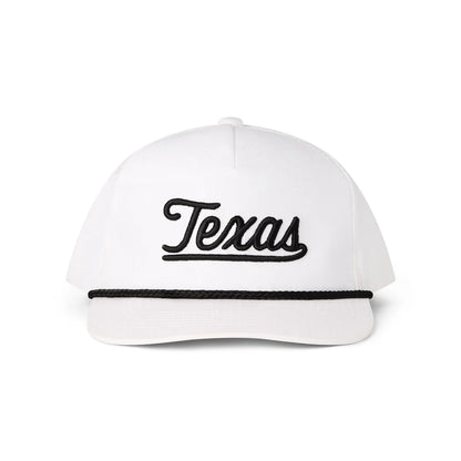 Texas Script Cap - White