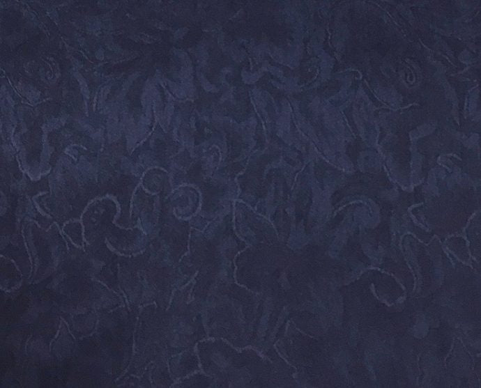 20" Navy Jacquard Silk Scarf