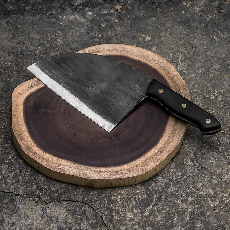 Cole Wheeler Knives Forged Butcher Knife – Hand-Forged Western Kitchen Knife