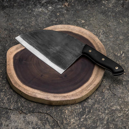 Cole Wheeler Knives Forged Butcher Knife – Hand-Forged Western Kitchen Knife