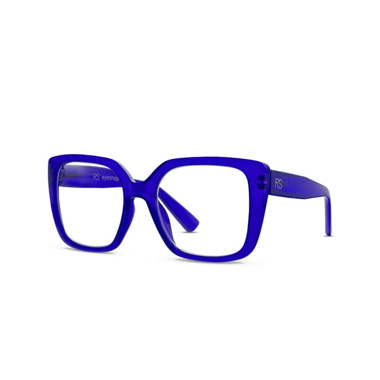 RS Eyeshop Blue Reader Glasses – Stylish Square Reading Glasses
