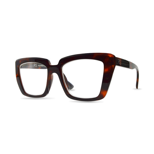 RS Eyeshop Tortoise Reader Glasses – Stylish Square Reading Glasses