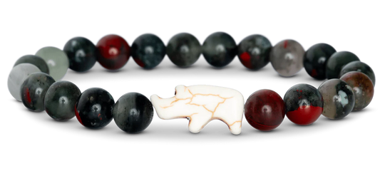 Charge Bracelet-Rhino Savanna Stone