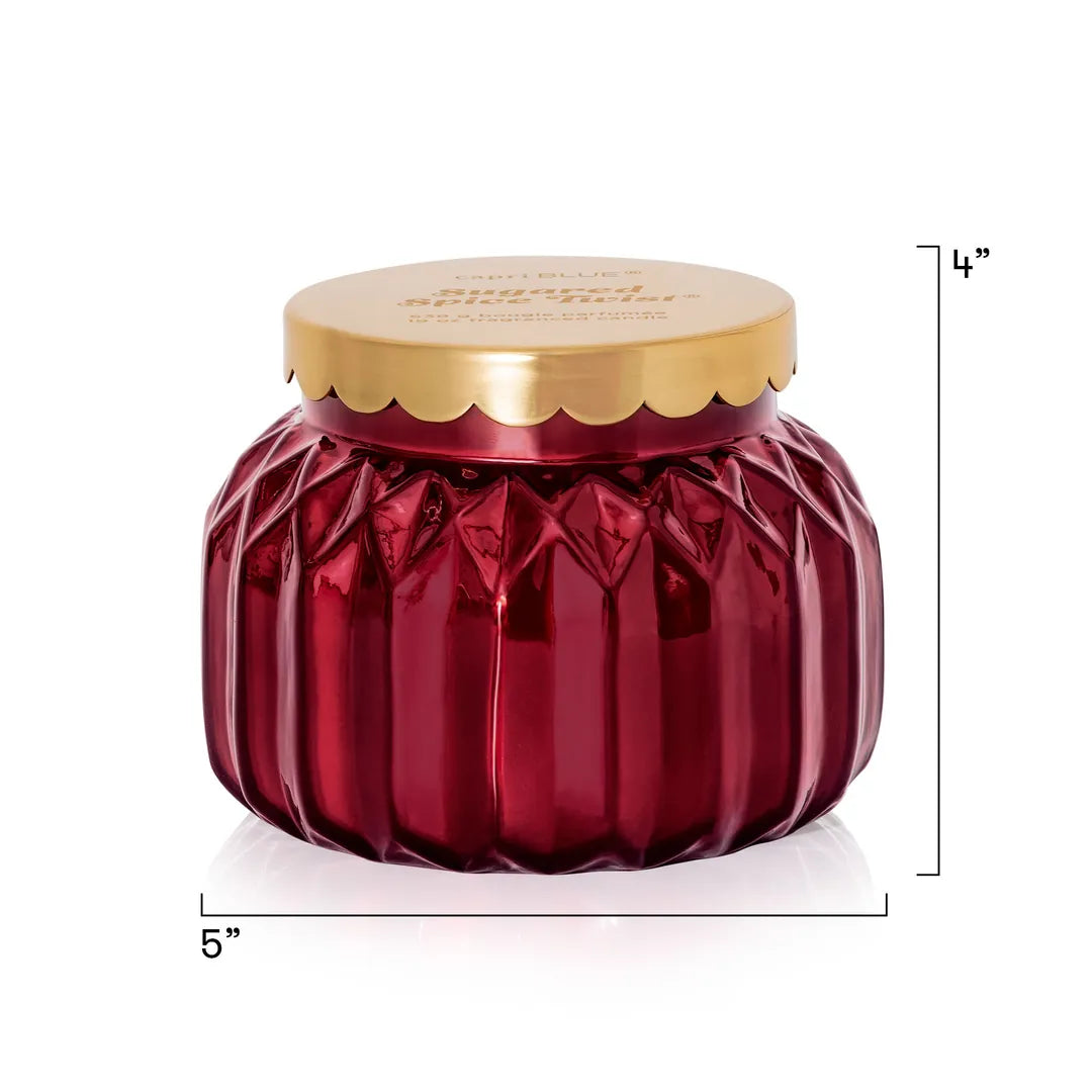 Capri Blue Sugared Spice Twist Royal Gem Signature Candle – 19 oz