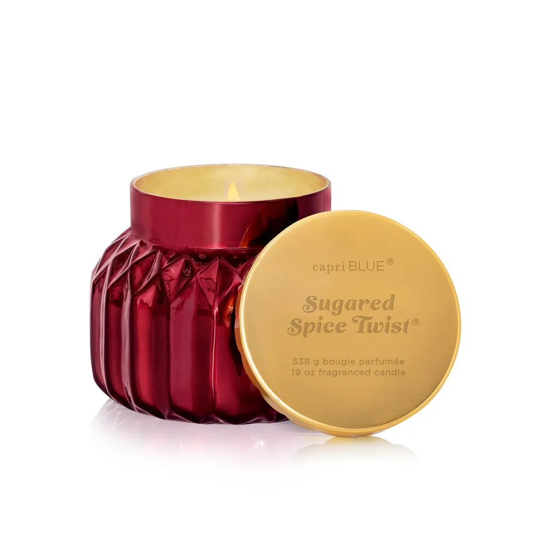Capri Blue Sugared Spice Twist Royal Gem Signature Candle – 19 oz