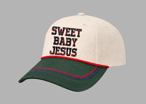 Grace & Emma Sweet Baby Jesus Tan Cap