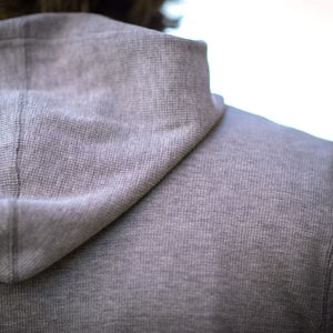 MENS ESSENTIAL HOODIE - HEATHER GRAY