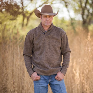 MENS OLATHE HEATHER CHOC