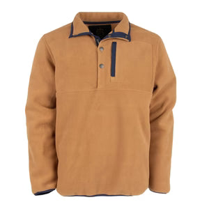 MENS WREN PULLOVER - CAMEL/ NAVY