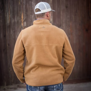 MENS WREN PULLOVER - CAMEL/ NAVY