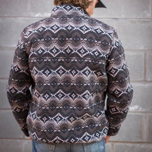 MENS WREN PULLOVER - AZTEC BLACK