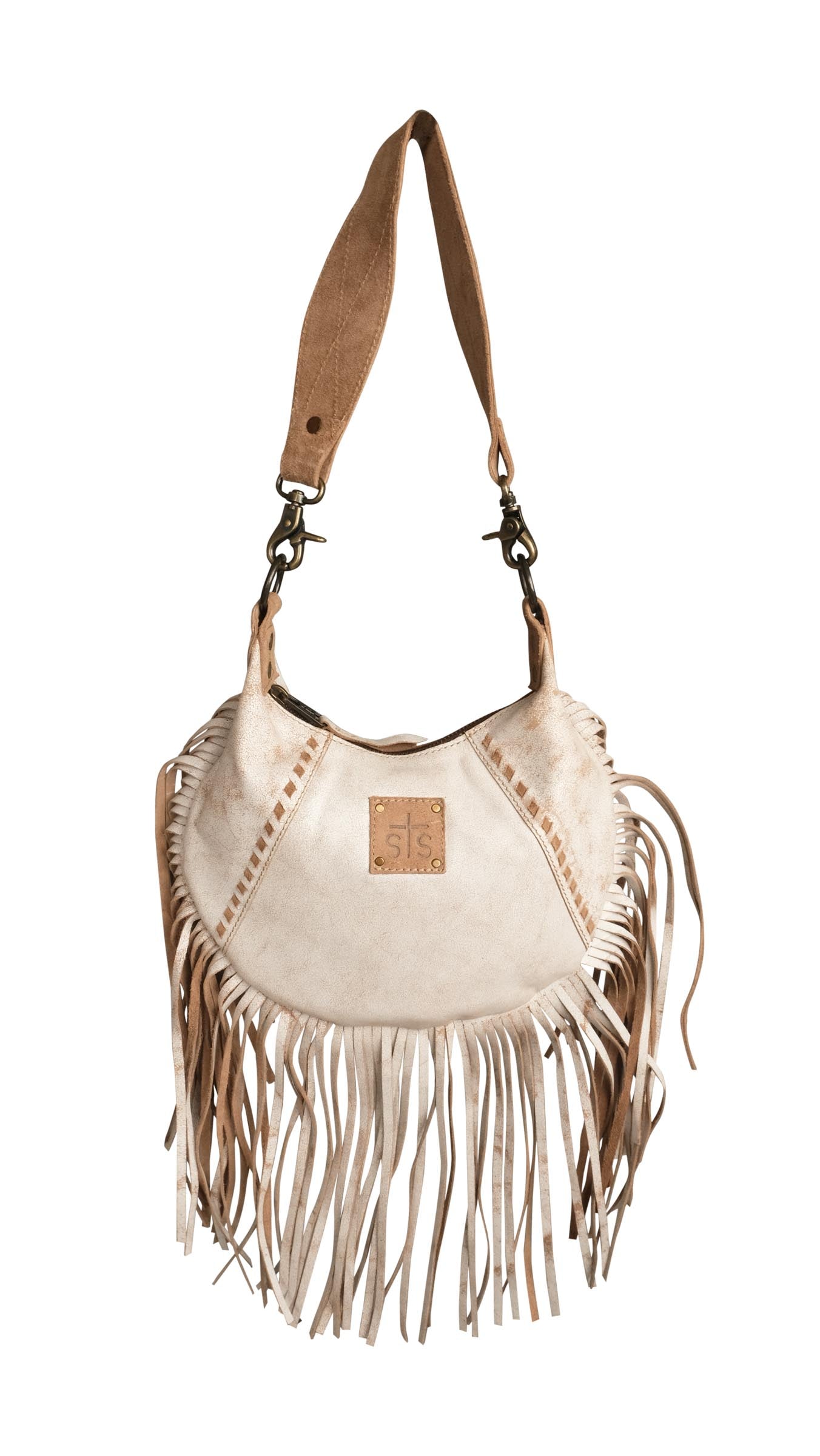 Cremello Nellie Fringe Bag