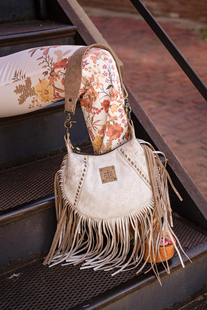 Cremello Nellie Fringe Bag