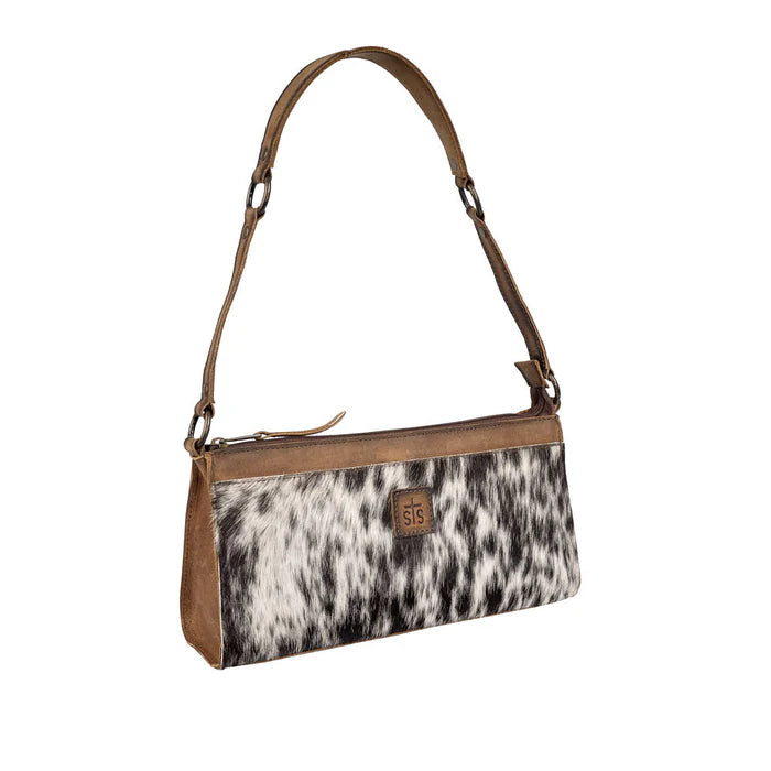 side view STS Ranchwear Cowhide Bailey Bag Jennifer Smith STS Ranch