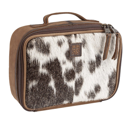 Cowhide Yukon Makeup Organizer