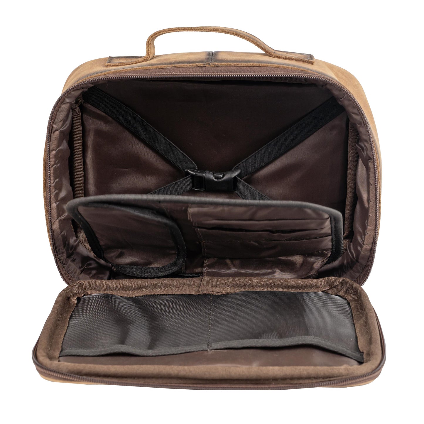 Cowhide Yukon Makeup Organizer