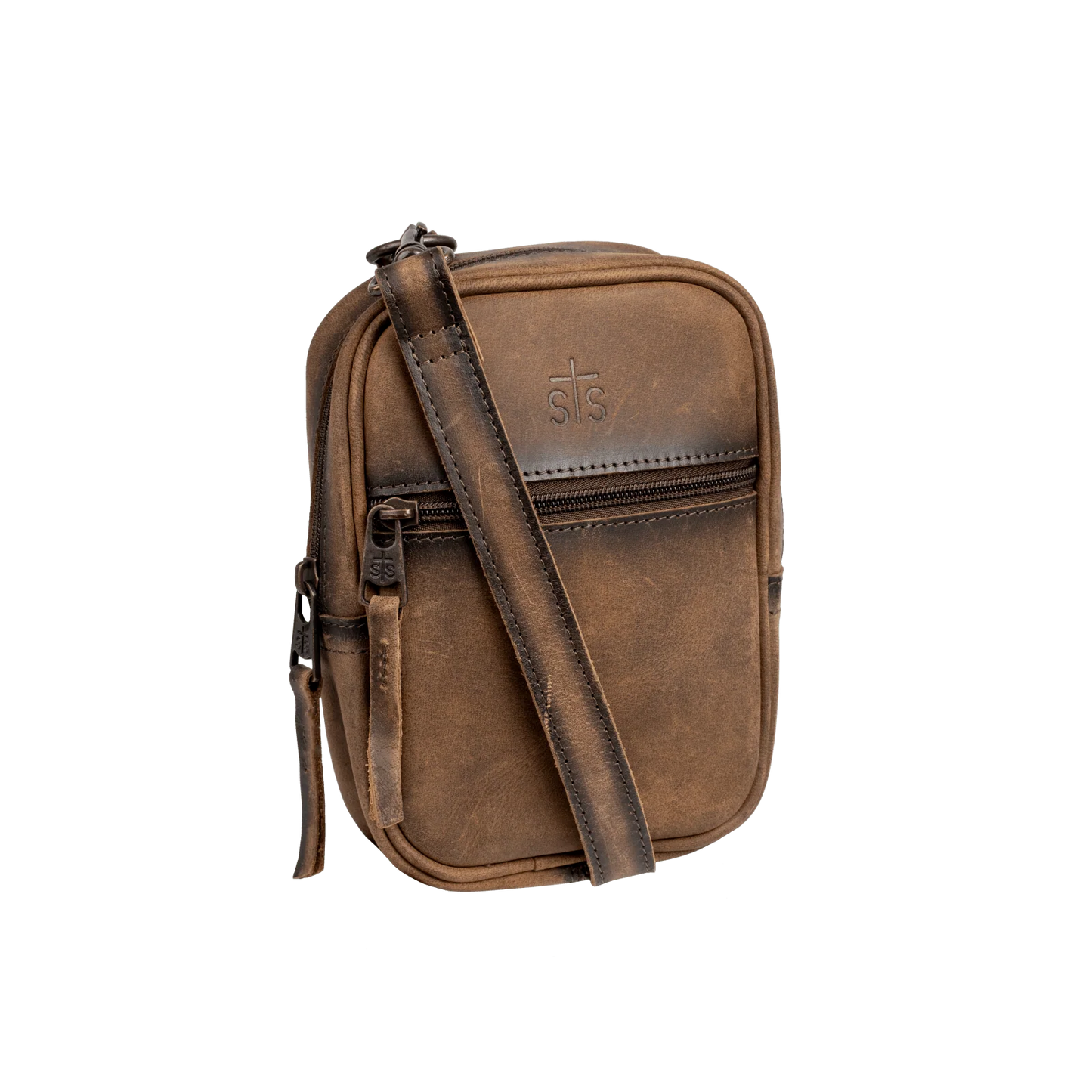 STS Ranchwear Baroness Auzlyn Leather Crossbody Bag Jennifer Smith STS Ranchwear 3/4 product shot