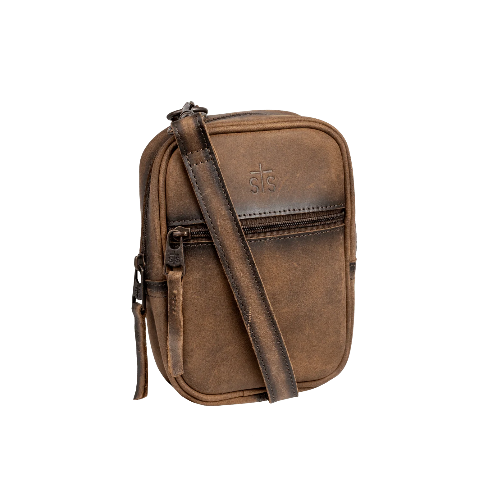 STS Ranchwear Baroness Auzlyn Leather Crossbody Bag Jennifer Smith STS Ranchwear 3/4 product shot