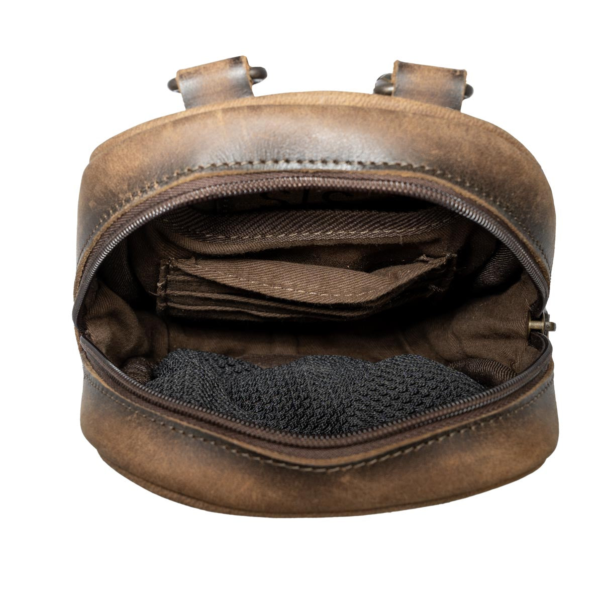 STS Ranchwear Baroness Auzlyn Leather Crossbody Bag Jennifer Smith STS Ranchwear interior product image showing card slots