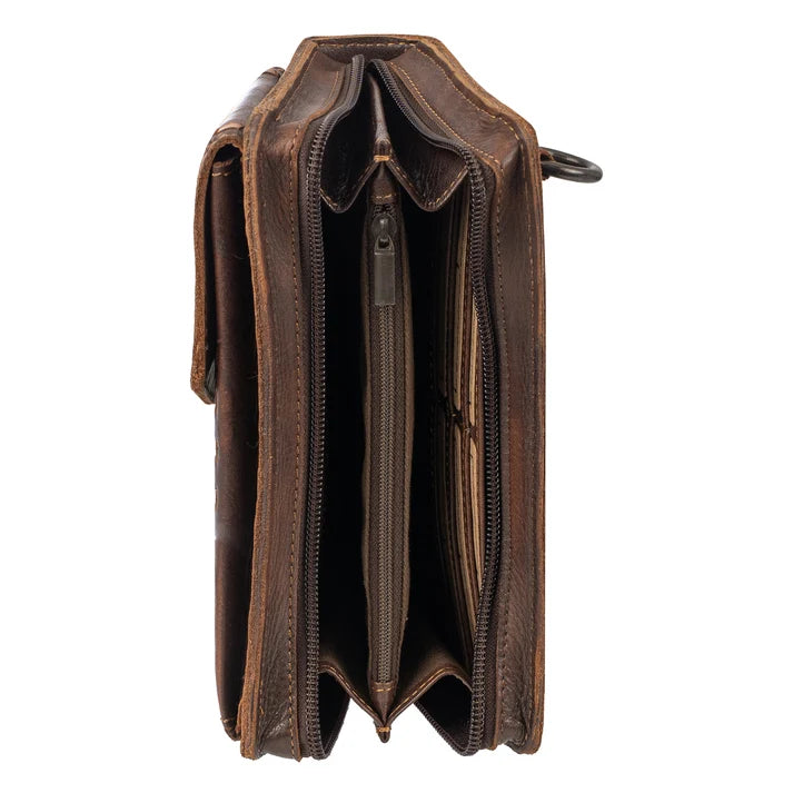 STS Ranchwear Bandera Chocolate Quickdraw Crossbody Bag